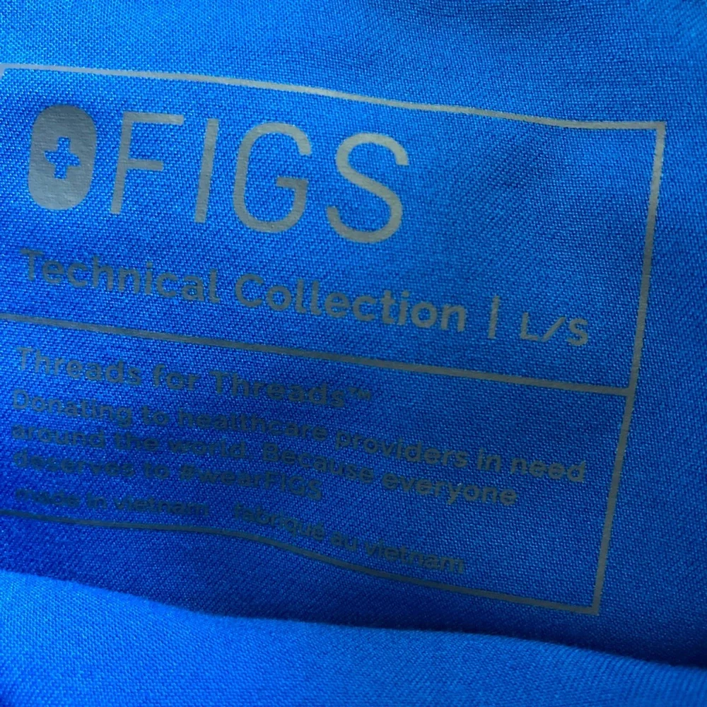 Figs Axim Cargo Scrub Pants Royal Blue Men Size L/S